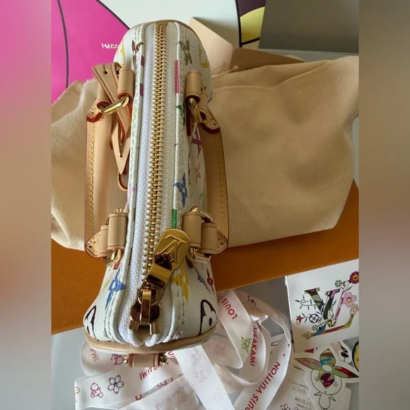 Louis Vuitton Murakami White Multicolor Nano Speedy Bag - Picture 9 of 16